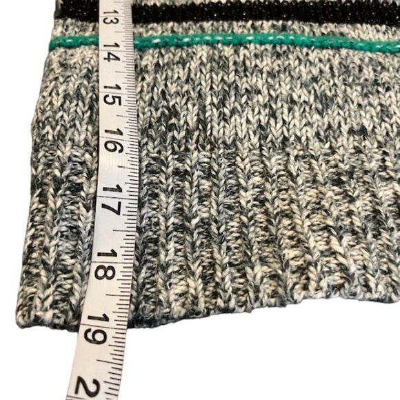 See By Chloe Wool Blend Nightfall Green Striped Half Slv Knit Sweater Size Small - Picture 10 of 11